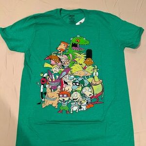 Men's NEW Graphic T-Shirt - 90s Nickelodeon - Adult Medium
